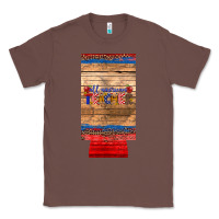 Chestnut all american teacher 12 oz slim can cooler Classic Tee - Artiststas