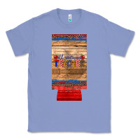 Colony Blue all american teacher 12 oz slim can cooler Classic Tee - Artiststas