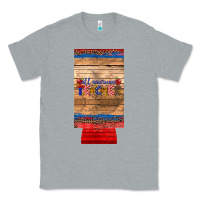 Heather Grey all american teacher 12 oz slim can cooler Classic Tee - Artiststas