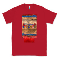 Red all american teacher 12 oz slim can cooler Classic Tee - Artiststas
