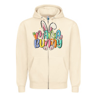 Sandshell mama bunny Zipper Hoodie - MaliasSmallBusiness