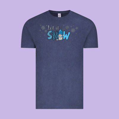 Winter Let It Snow Vintage Tee Designed By Jahusdesignshop