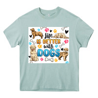 Arona life is better with dogs Heavy Core Tee - MaliasSmallBusiness