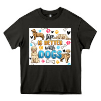 Asphalt life is better with dogs Heavy Core Tee - MaliasSmallBusiness