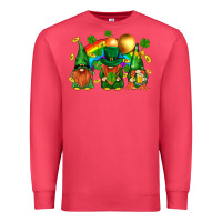 Cardinal st. patricks  gnomies with rainbow Premium Sweatshirt - BundleAndBundleShop