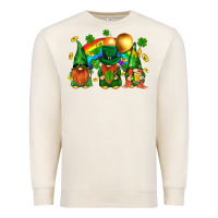Sandshell st. patricks  gnomies with rainbow Premium Sweatshirt - BundleAndBundleShop