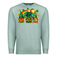 Seafoam st. patricks  gnomies with rainbow Premium Sweatshirt - BundleAndBundleShop