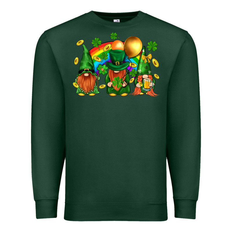St. Patricks  Gnomies With Rainbow Premium Sweatshirt by BundleAndBundleShop | Teevron