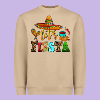 Let's Fiesta Heavyweight Sweatshirt Designed By Adodesignshop
