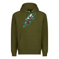 Army Green Horseshoe Lightning Premium Hoodie - Bettercallsaul