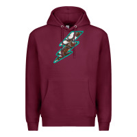 Burgundy Horseshoe Lightning Premium Hoodie - Bettercallsaul
