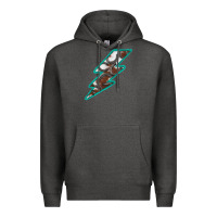 Charcoal Heather Horseshoe Lightning Premium Hoodie - Bettercallsaul