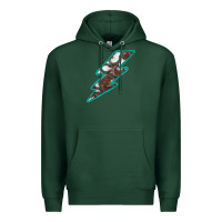 Sports Green Horseshoe Lightning Premium Hoodie - Bettercallsaul