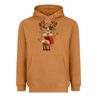 Meerkat reindeer in christmas Heavyweight Hoodie - MaliasSmallBusiness
