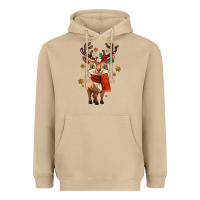 Mushroom reindeer in christmas Heavyweight Hoodie - MaliasSmallBusiness