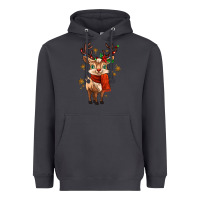 Smoke reindeer in christmas Heavyweight Hoodie - MaliasSmallBusiness