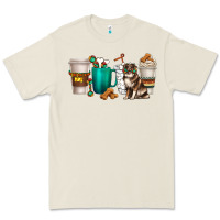 Bone australian shepherd dog coffee cups Premium Tee - texasbilliewilder
