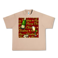 Burro merry christmas champagne seamless pattern Urban Heavy Tee - BundleAndBundleShop