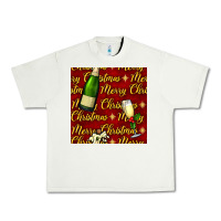 Pistachio merry christmas champagne seamless pattern Urban Heavy Tee - BundleAndBundleShop