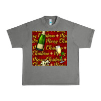 Tornado merry christmas champagne seamless pattern Urban Heavy Tee - BundleAndBundleShop
