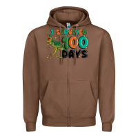 Chestnut i survived 100 days Zipper Hoodie - MaliasSmallBusiness