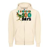 Sandshell i survived 100 days Zipper Hoodie - MaliasSmallBusiness