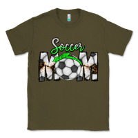 Army Green Soccer Mom Classic Tee - CowhideDigitalArt