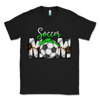 Black Soccer Mom Classic Tee - CowhideDigitalArt