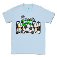Dusty Blue Soccer Mom Classic Tee - CowhideDigitalArt