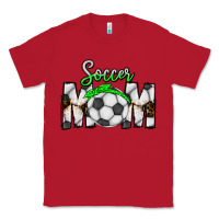 Red Soccer Mom Classic Tee - CowhideDigitalArt