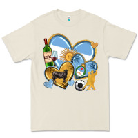 Bone argentina  hearts Premium Tee - texasbilliewilder