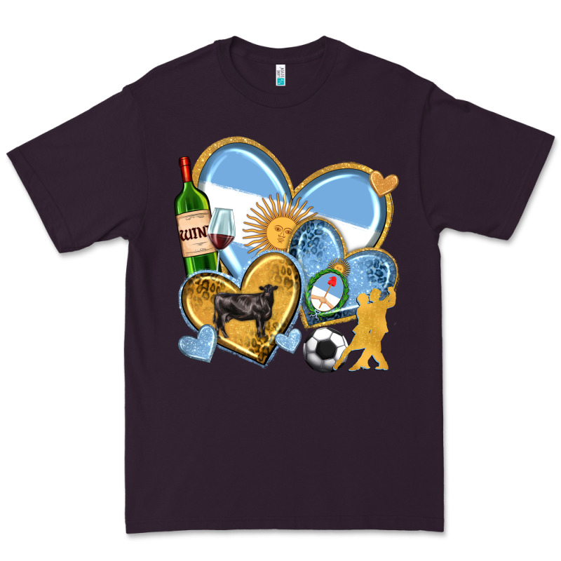 Argentina  Hearts Premium Tee by texasbilliewilder | Teevron