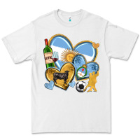 White argentina  hearts Premium Tee - texasbilliewilder