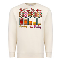 Sandshell Battery Life Of A Bus Driver Premium Sweatshirt - BundleAndBundleShop