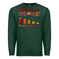 Sports Green Battery Life Of A Bus Driver Premium Sweatshirt - BundleAndBundleShop