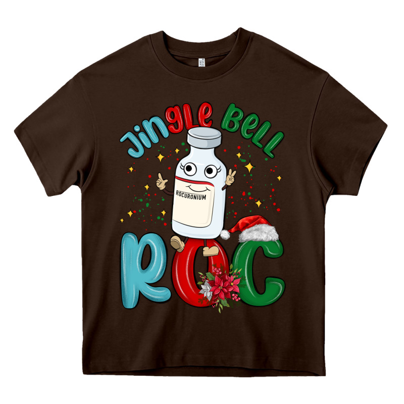 Jingle Bell Roc Heavy Core Tee by MaliasSmallBusiness | Teevron