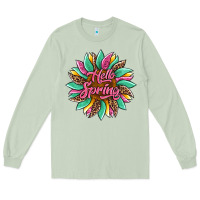 Matcha hello spring sunflower Long Sleeve Tee - Artiststas