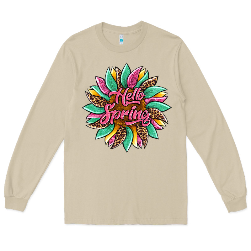Hello Spring Sunflower Long Sleeve Tee by Artiststas | Teevron