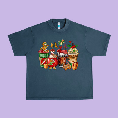 Christmas Cookie Coffee Cups Urban Heavy Tee Designed By Adodesignshop