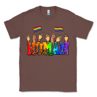 Chestnut human with hands and pride flags Classic Tee - AdoDesignShop