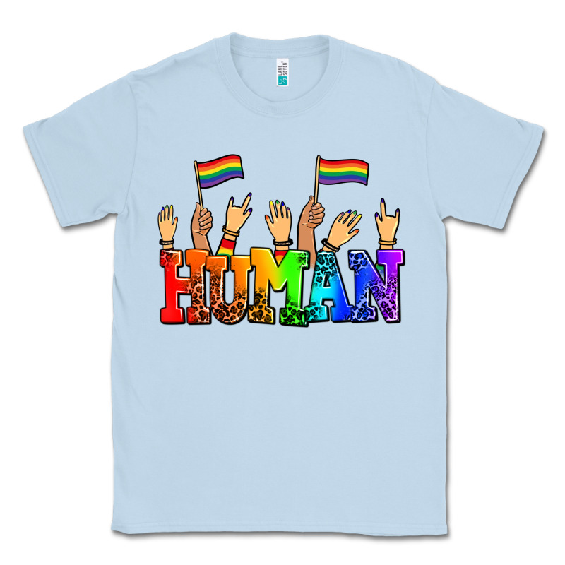 Human With Hands And Pride Flags Classic Tee by AdoDesignShop | Teevron