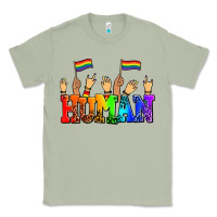 Matcha human with hands and pride flags Classic Tee - AdoDesignShop