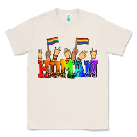 Natural human with hands and pride flags Classic Tee - AdoDesignShop