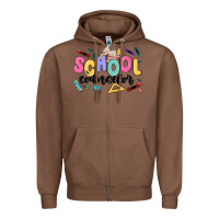 Chestnut school counselor Zipper Hoodie - MaliasSmallBusiness