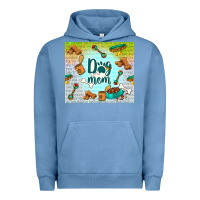 Pigment Pebble Blue dog mom Urban Hoodie - TumblerDesignByShophia