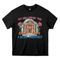 Black hot girls support their local library Heavy Core Tee - MaliasSmallBusiness