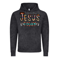 Vintage Black only talking jesus today Vintage Hoodie - CowhideDigitalArt