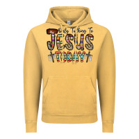 Vintage Mustard only talking jesus today Vintage Hoodie - CowhideDigitalArt
