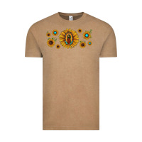 Vintage Coffee sunflower lady of guadalupe Vintage Tee - JahusDesignShop
