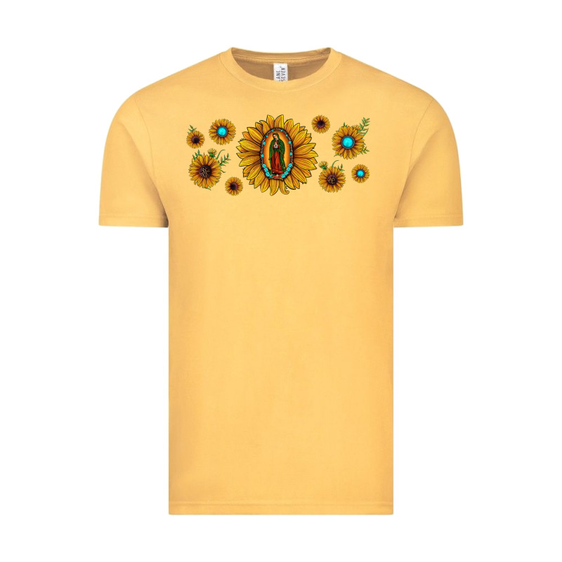 Sunflower Lady Of Guadalupe Vintage Tee by JahusDesignShop | Teevron
